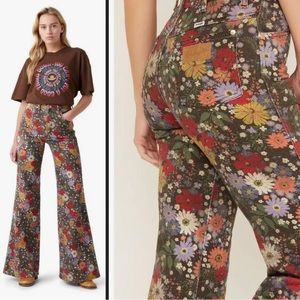 Wrangler Floral Denim Flares